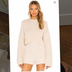 One grey day Wesley cropped sweater